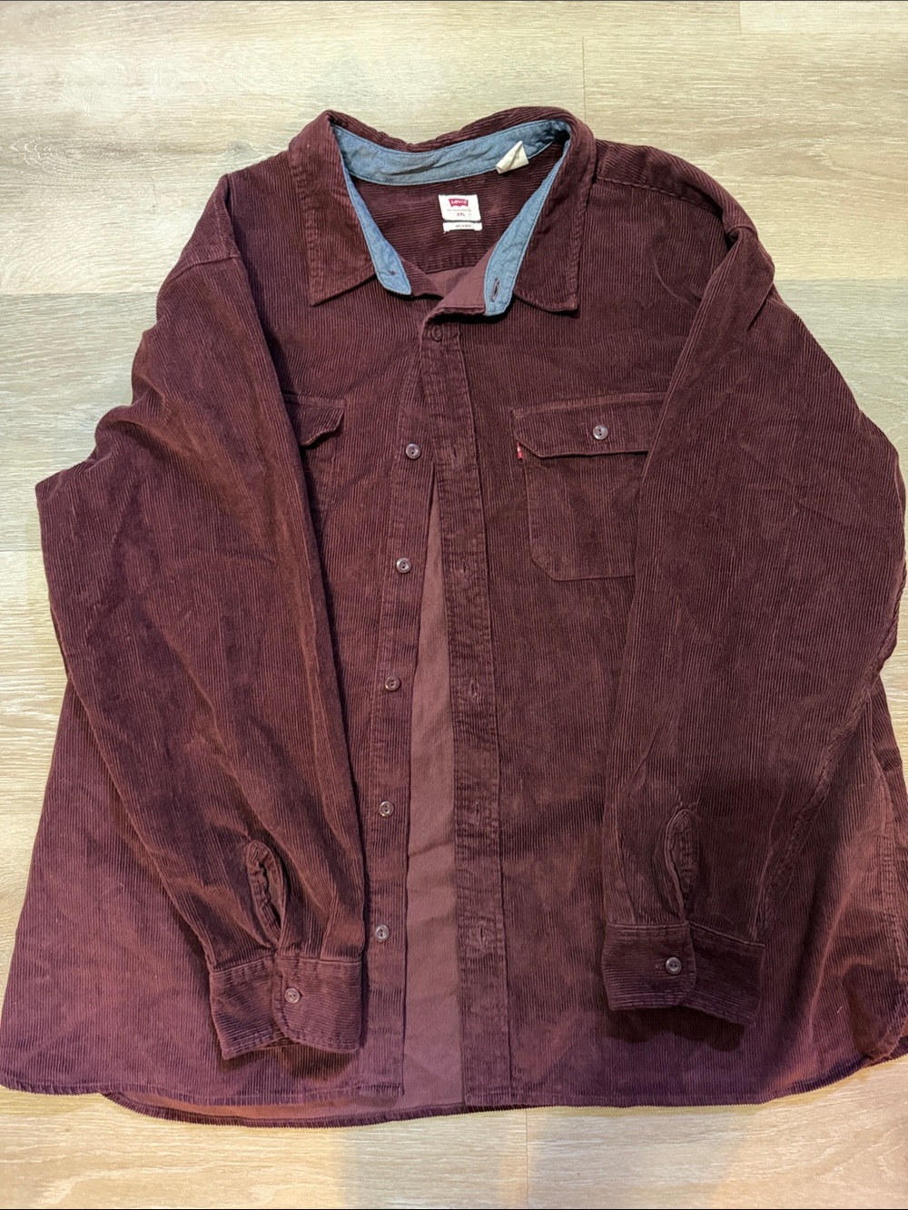 Levi's Men's Corduroy Shirt Jacket - Wine